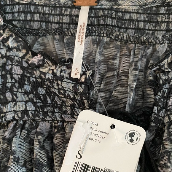 NWT Free People Beatrice Floral Top - Picture 4 of 12